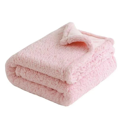 Luxury Shaggy Blanket Winter Warm Cosy Romantic Couple Waterproof Blanket-Thickened Large Size Blanket Microfibre-Blanket