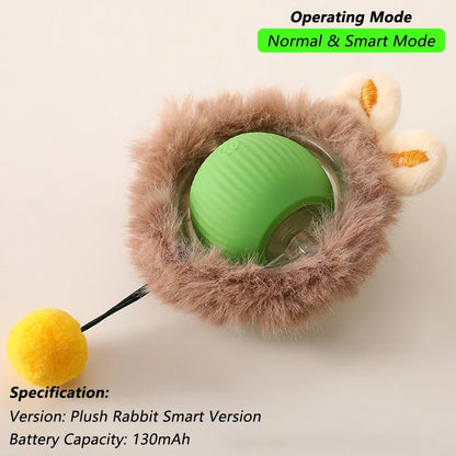 Automatic Rolling Mouse Toy with Tail & Rechargeable Battery