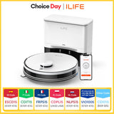 ILIFE A30 PRO Robot Vacuum & Mop Combo – 5000Pa Powerful Suction, Self-Emptying, 60-Day Dustbin, App & Remote Control