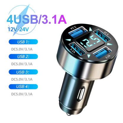 66–250W PD Car Charger QC3.0