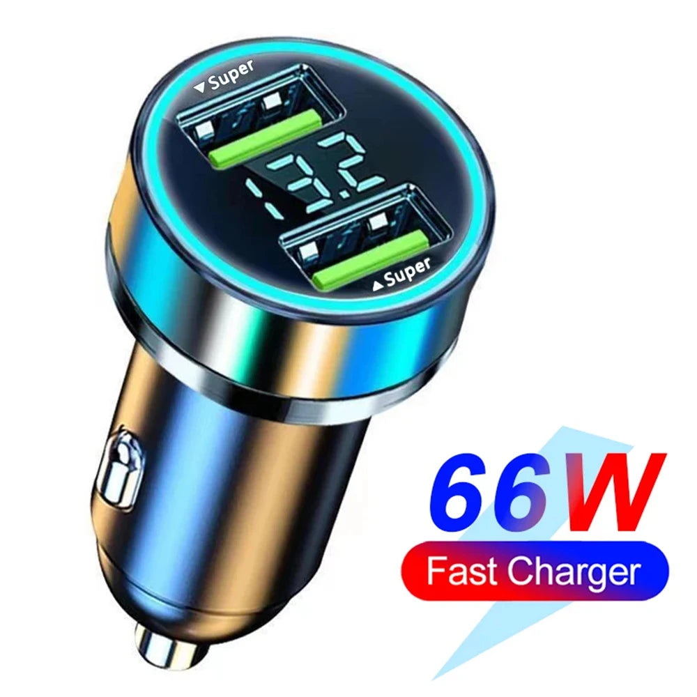 66–250W PD Car Charger QC3.0