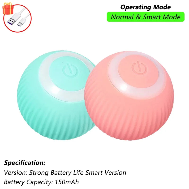 Automatic Rolling Mouse Toy with Tail & Rechargeable Battery